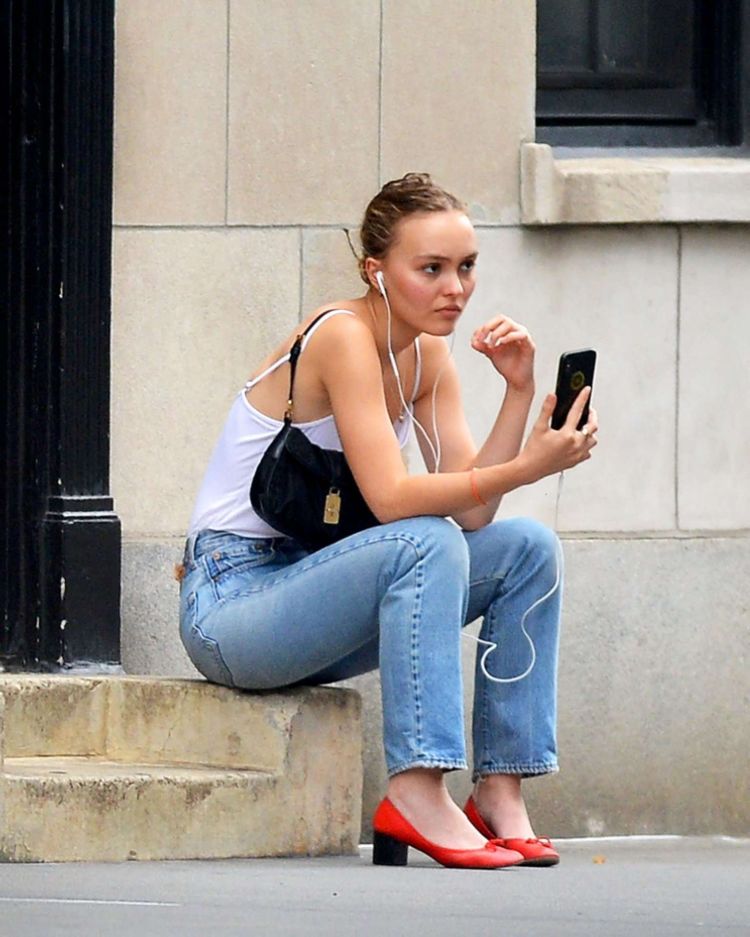 Lily-Rose Depp Candids Out In New York