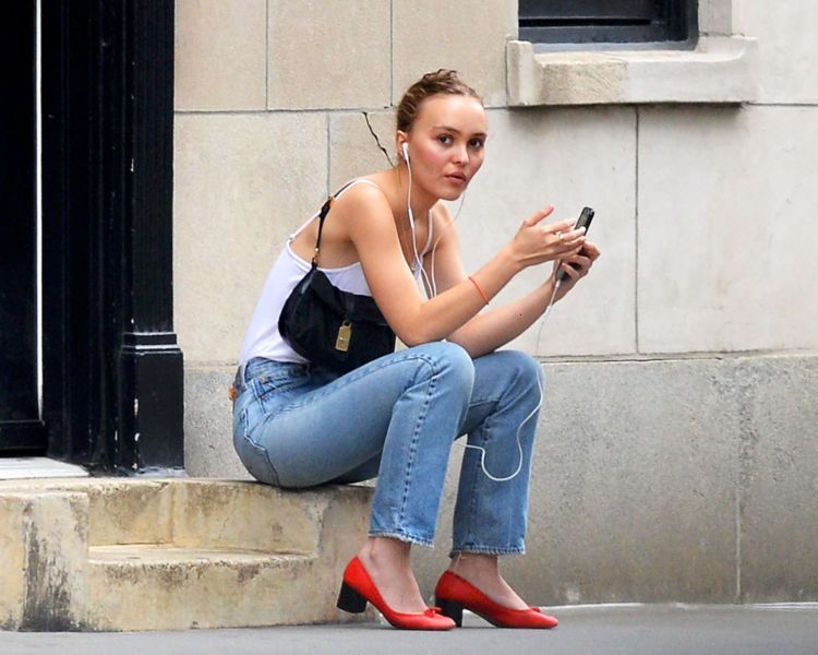 Lily-Rose Depp Candids Out In New York