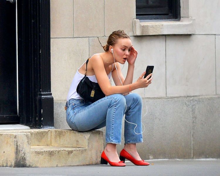 Lily-Rose Depp Candids Out In New York