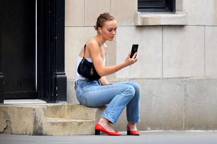 Lily-Rose Depp Candids Out In New York