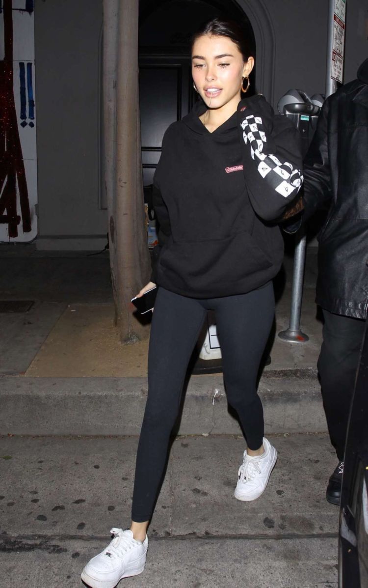 Madison Beer Candids Outside Craig's Restaurant In West Hollywood