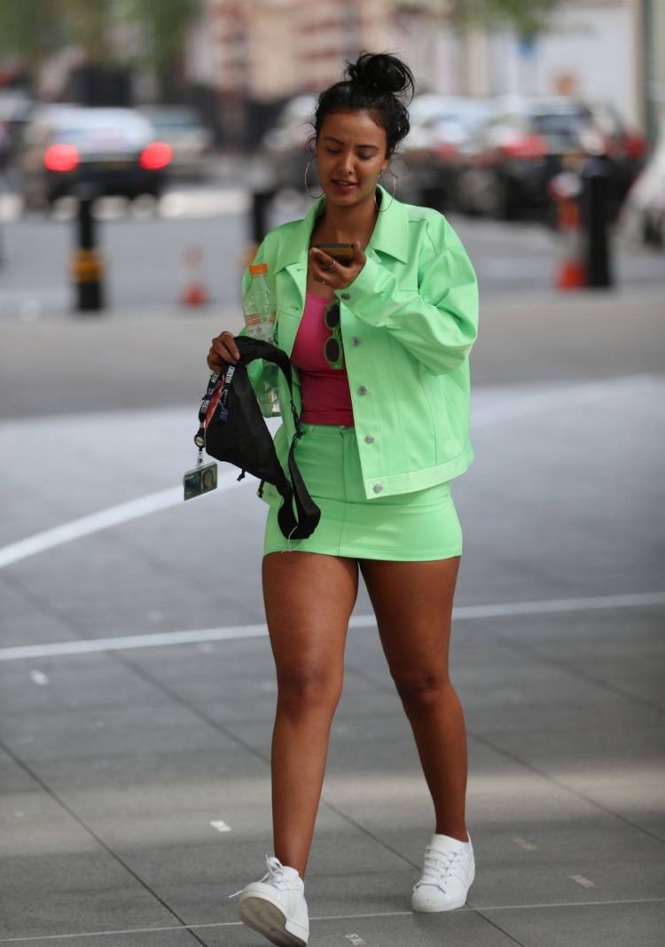 Maya Jama Candids Out In London