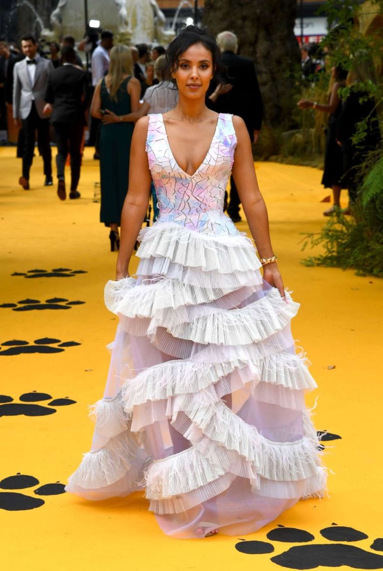 Gorgeous Maya Jama At The European Premiere Of 'The Lion King' In London