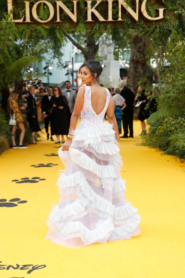 Gorgeous Maya Jama At The European Premiere Of 'The Lion King' In London