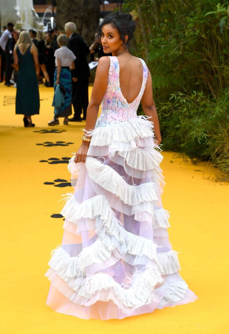 Gorgeous Maya Jama At The European Premiere Of 'The Lion King' In London