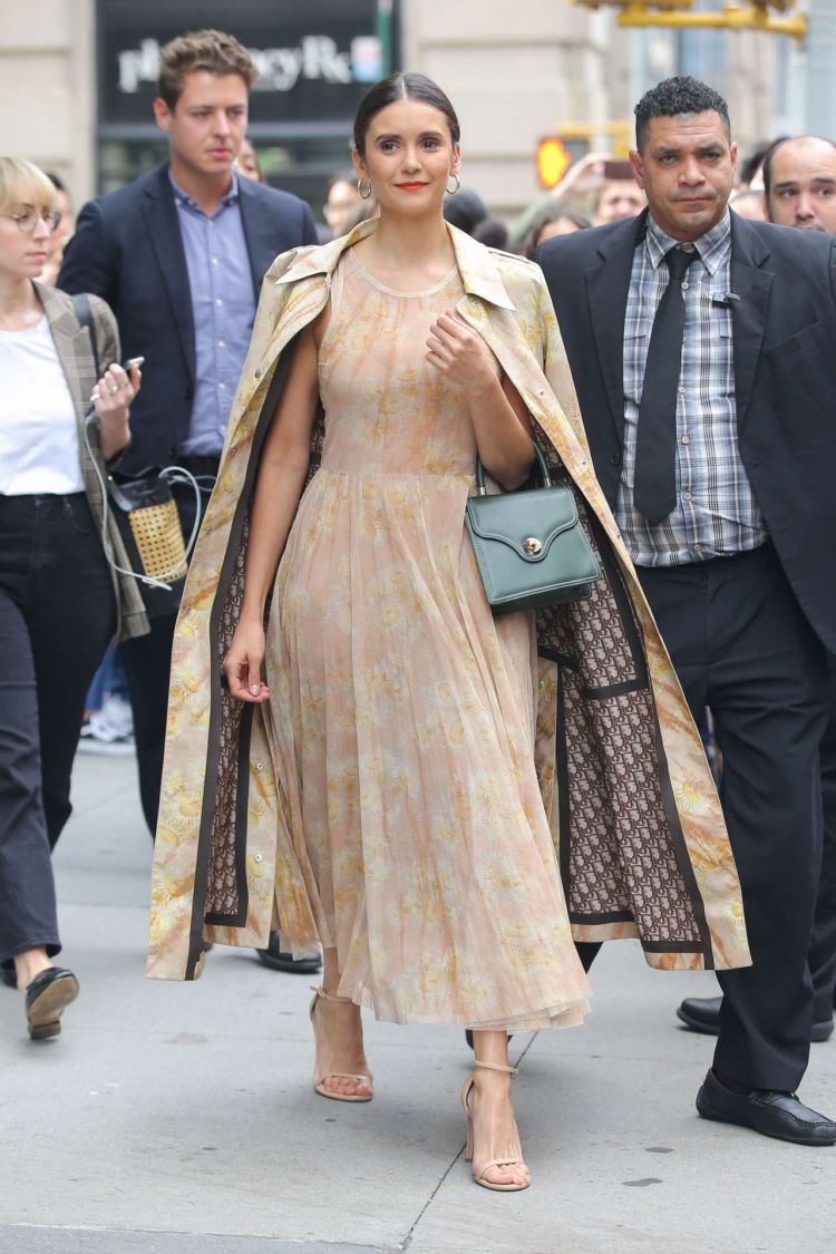 Nina Dobrev Spotted Outside The Build Series In New York