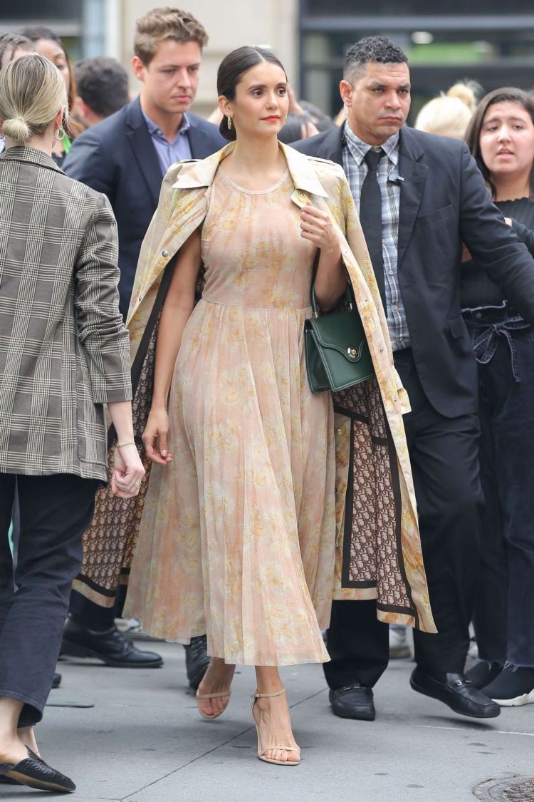 Nina Dobrev Spotted Outside The Build Series In New York