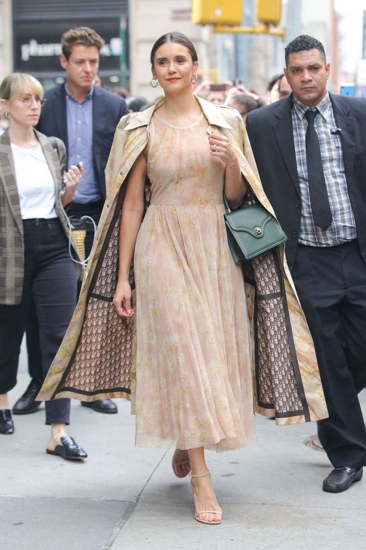 Nina Dobrev Spotted Outside The Build Series In New York