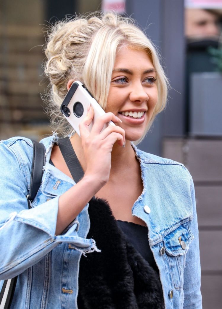 Paige Turley Candids In Denims While Leaving Tileyard Music Studios In London