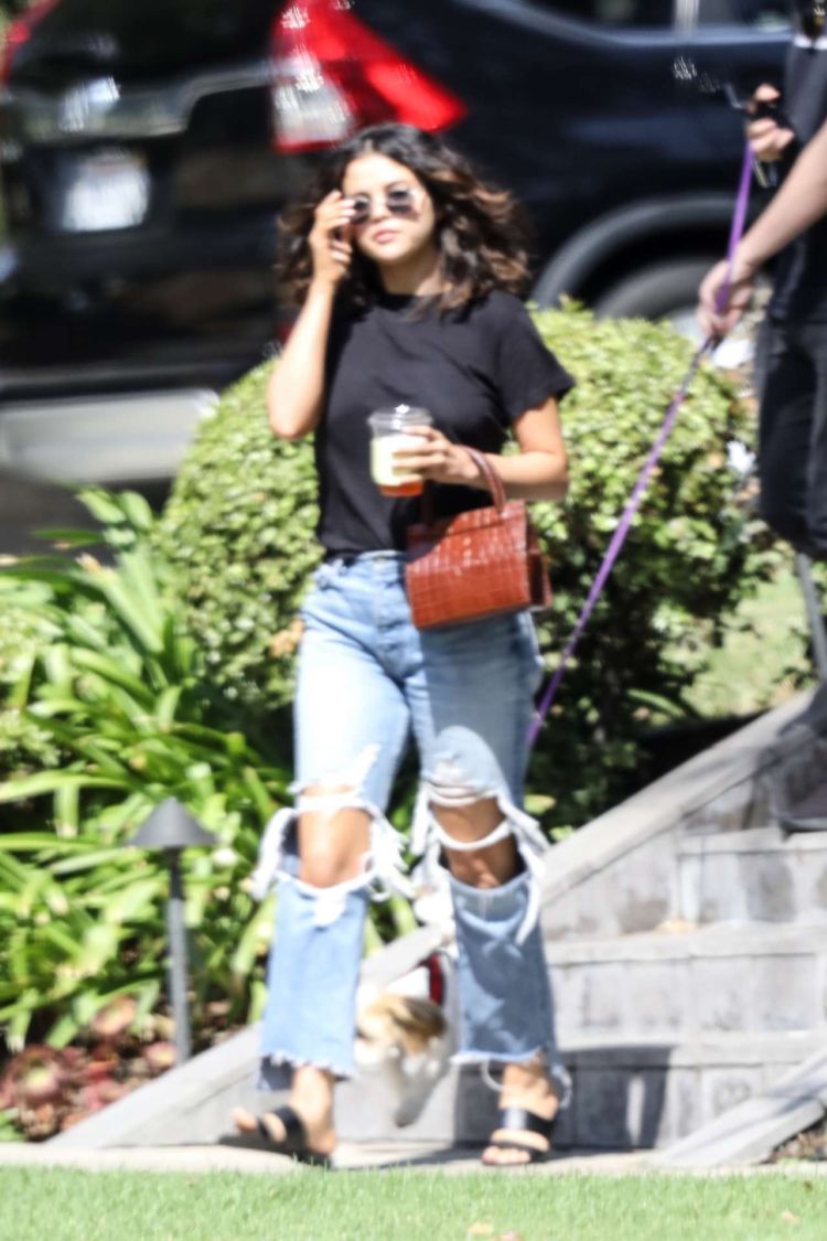 Selena Gomez Spotted At Her Friend's House In Los Angeles