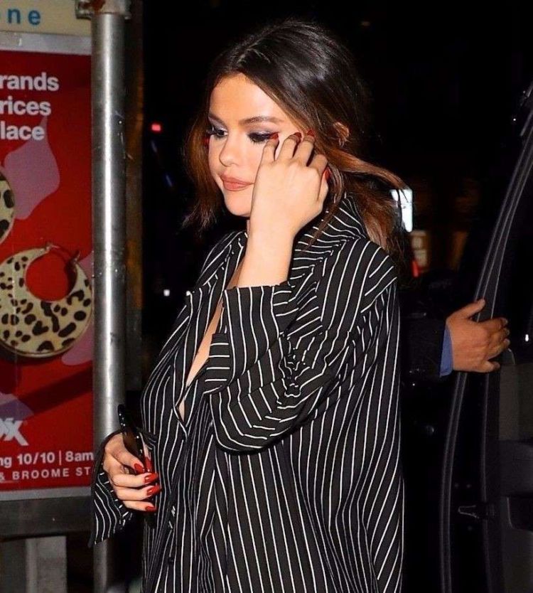 Selena Gomez Candids At La Esquina In New York