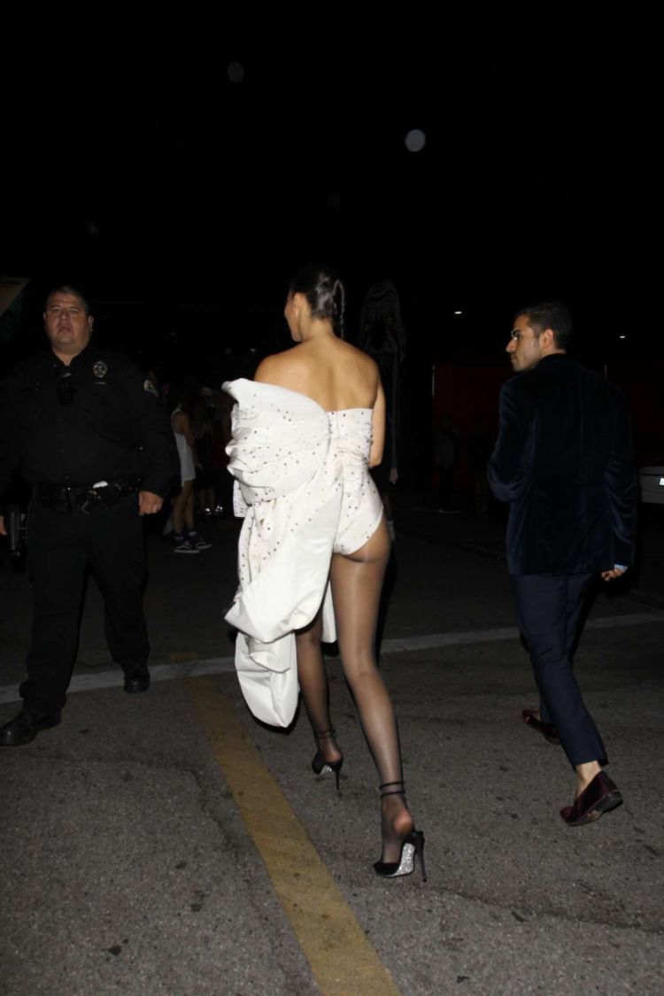 Shanina Shaik Arrives At Demi Lovato's Halloween Party In Hollywood