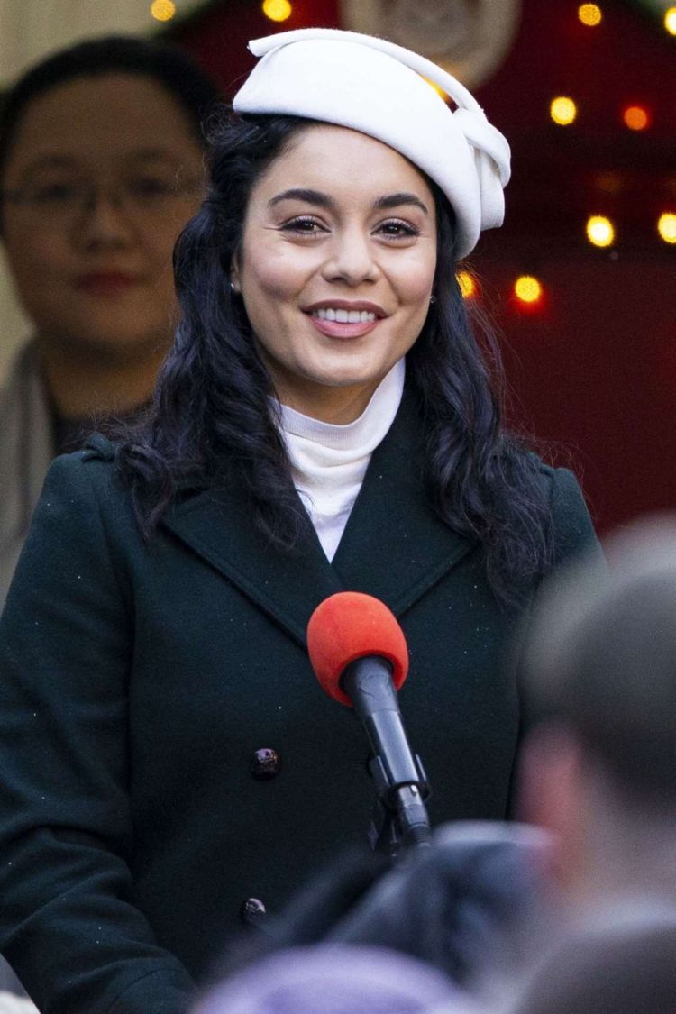 Pretty Vanessa Hudgens On 'The Princess Switch, Switched Again' Shoot In Edinburgh