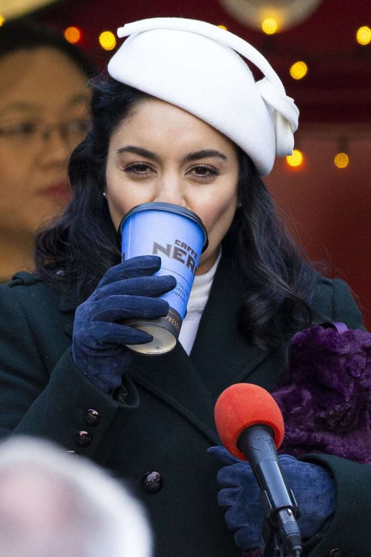 Pretty Vanessa Hudgens On 'The Princess Switch, Switched Again' Shoot In Edinburgh