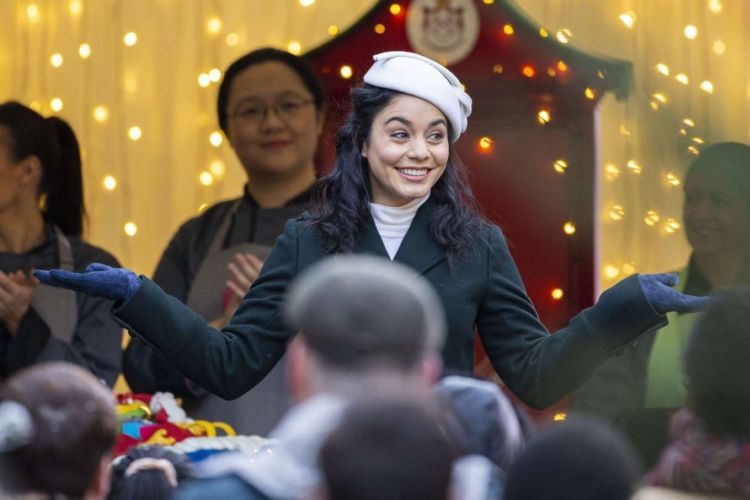 Pretty Vanessa Hudgens On 'The Princess Switch, Switched Again' Shoot In Edinburgh