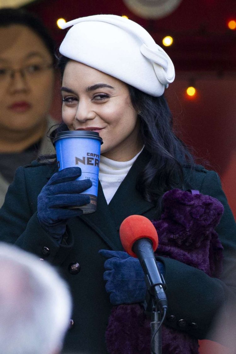 Pretty Vanessa Hudgens On 'The Princess Switch, Switched Again' Shoot In Edinburgh