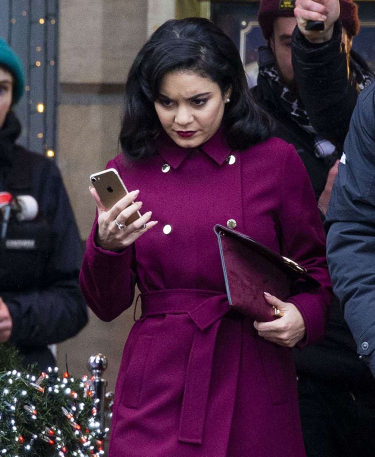 Pretty Vanessa Hudgens On 'The Princess Switch, Switched Again' Shoot In Edinburgh