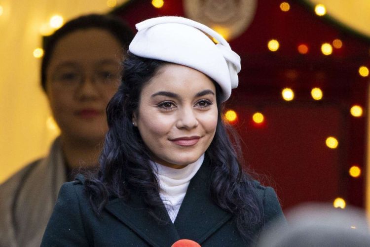 Pretty Vanessa Hudgens On 'The Princess Switch, Switched Again' Shoot In Edinburgh