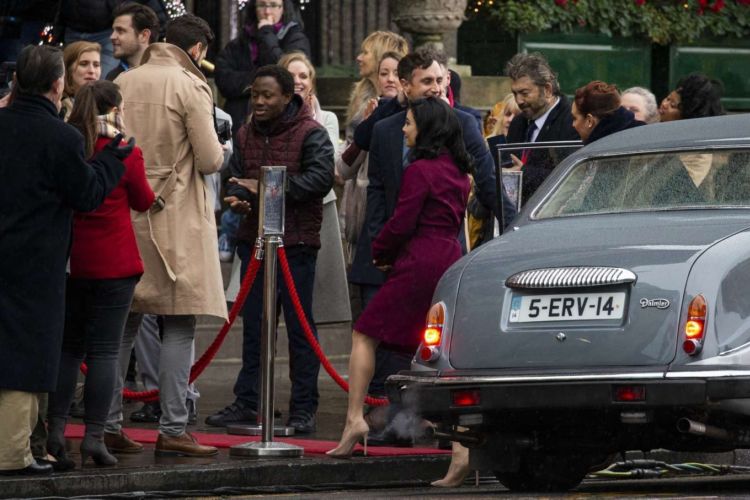 Pretty Vanessa Hudgens On 'The Princess Switch, Switched Again' Shoot In Edinburgh