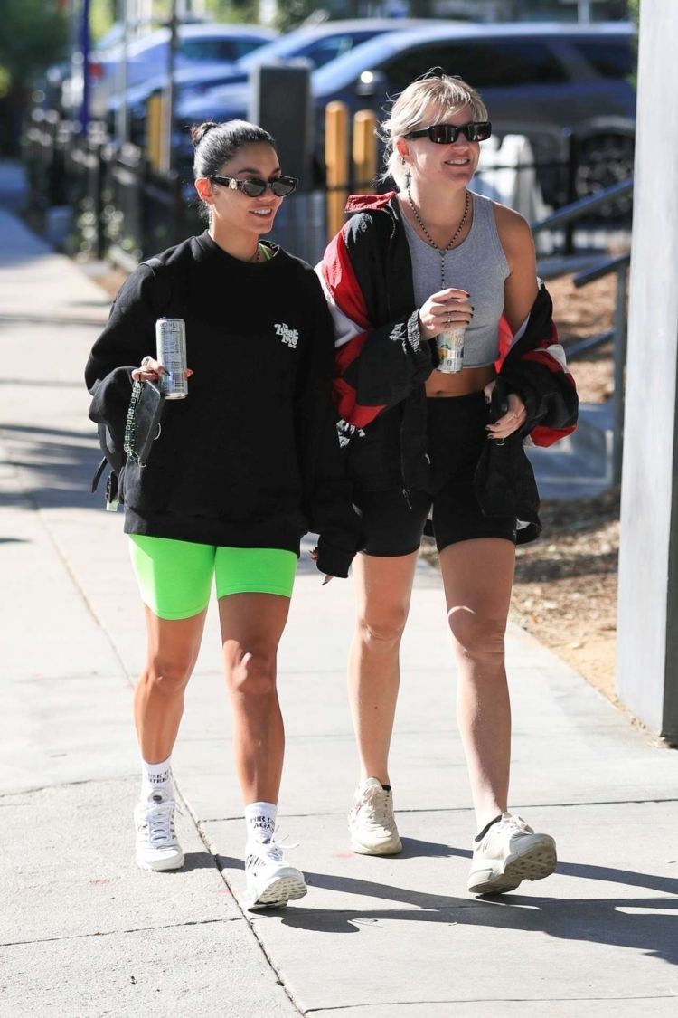Vanessa Hudgens And GG Magree Spotted Outside Dogpound Gym