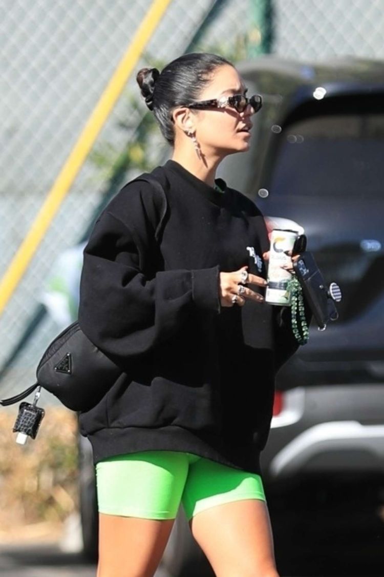 Vanessa Hudgens And GG Magree Spotted Outside Dogpound Gym