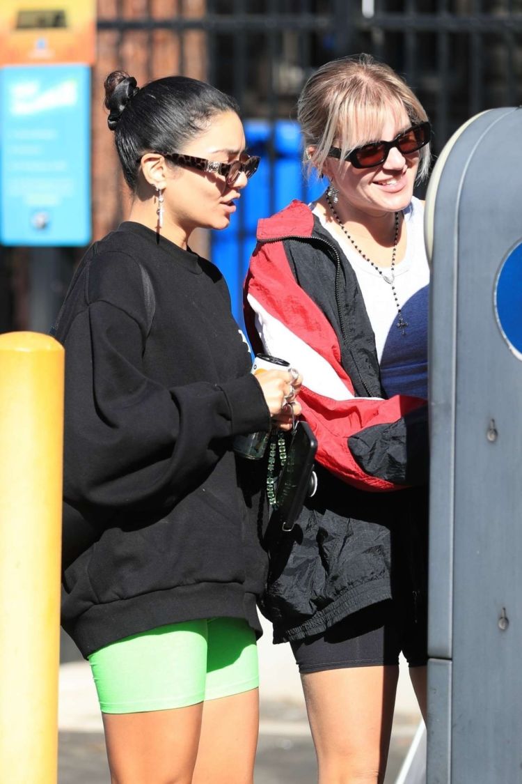 Vanessa Hudgens And GG Magree Spotted Outside Dogpound Gym