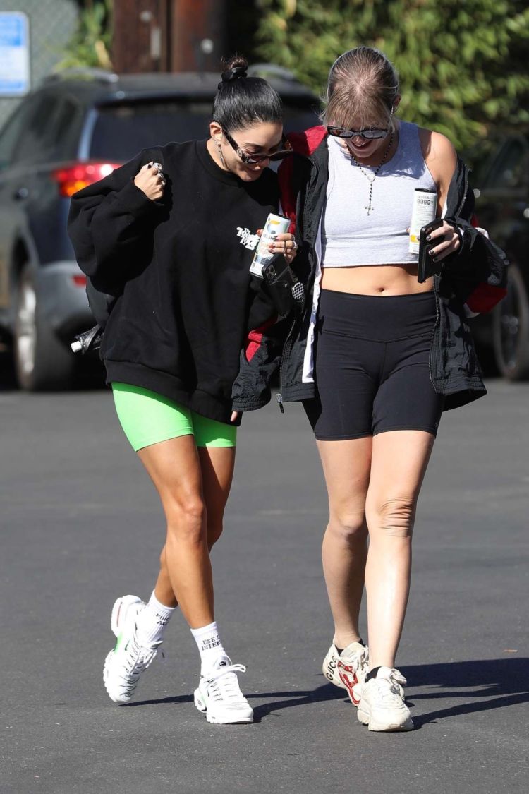 Vanessa Hudgens And GG Magree Spotted Outside Dogpound Gym