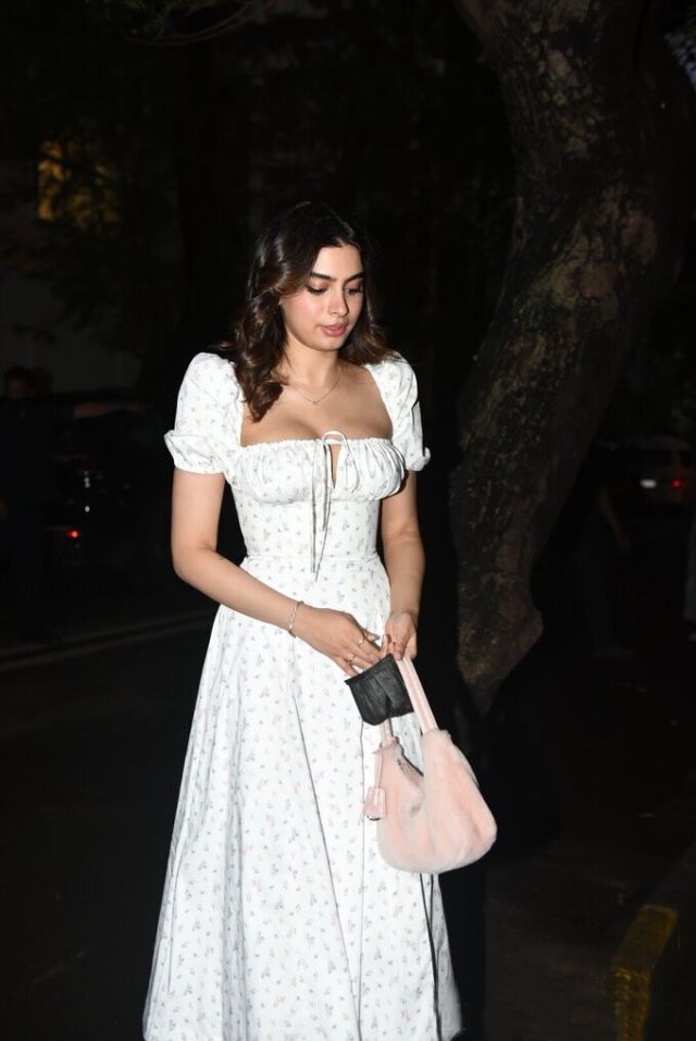 Khushi Kapoor Spotted At Rhea Kapoor's Wedding Party