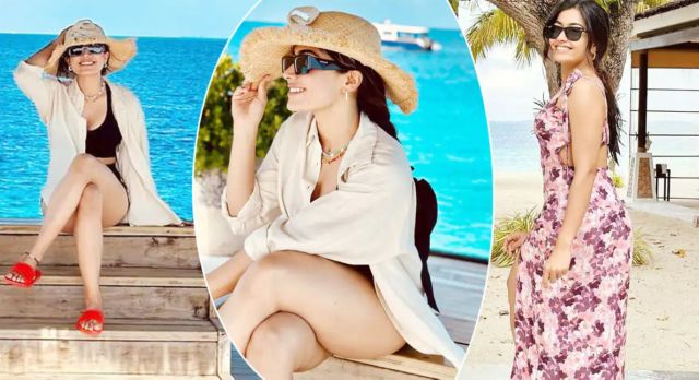 Rashmika Mandanna shares stunning pictures of her recent Maldives vacation. Check them out in the slideshow.