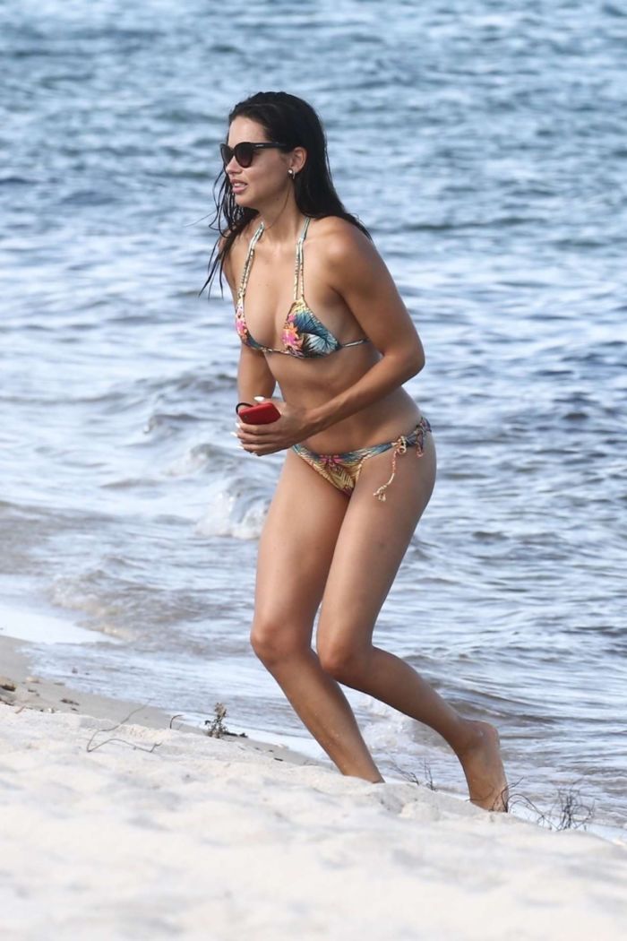 Adriana Lima On A Bikini Vacation At The Beach In Miami