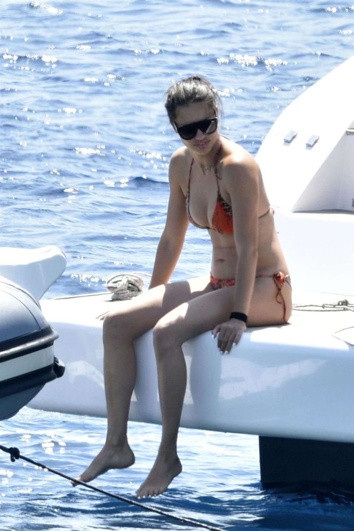 Adriana Lima Vacationing In Bikini On A Yacht In Italy