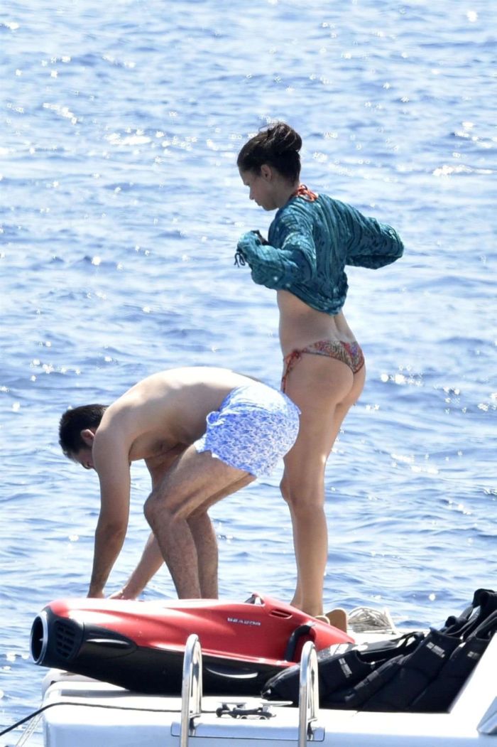 Adriana Lima Vacationing In Bikini On A Yacht In Italy