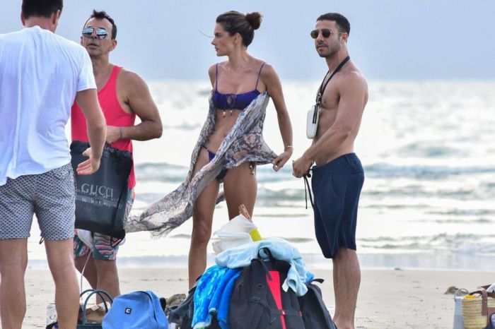 Alessandra Ambrosio Poses In A Bikini For A Photoshoot In Florianopolis