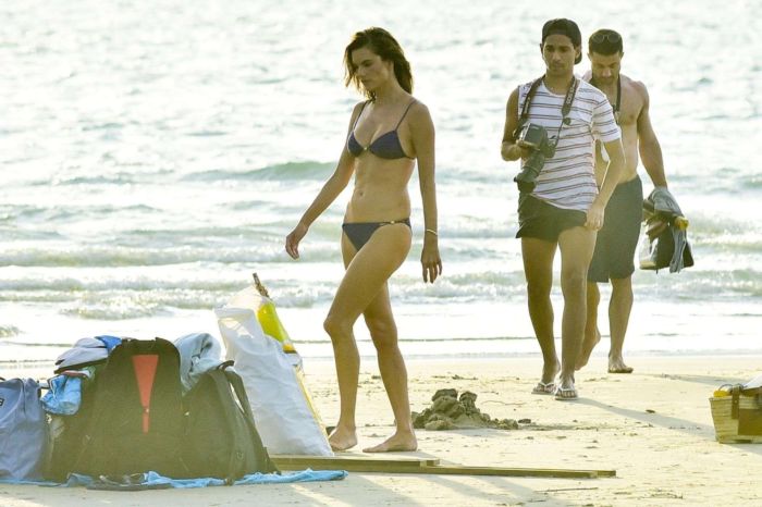 Alessandra Ambrosio Poses In A Bikini For A Photoshoot In Florianopolis