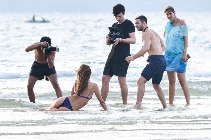 Alessandra Ambrosio Poses In A Bikini For A Photoshoot In Florianopolis