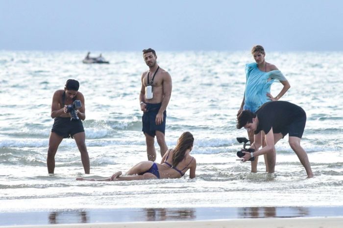 Alessandra Ambrosio Poses In A Bikini For A Photoshoot In Florianopolis