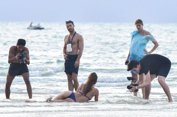 Alessandra Ambrosio Poses In A Bikini For A Photoshoot In Florianopolis