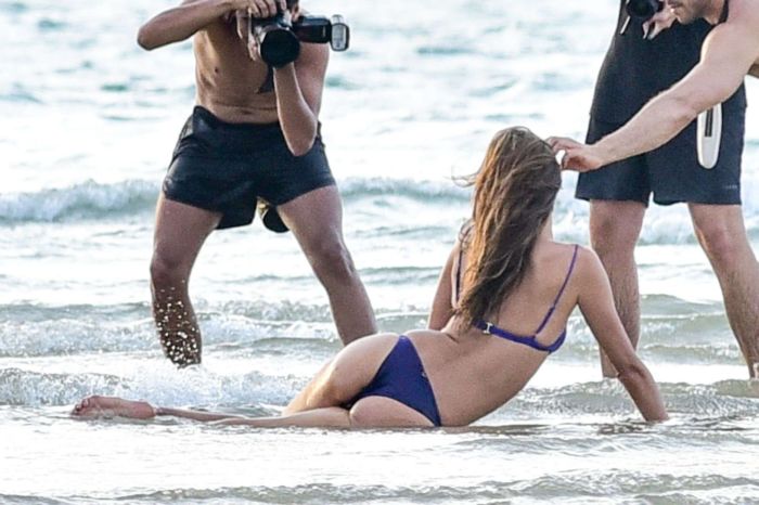Alessandra Ambrosio Poses In A Bikini For A Photoshoot In Florianopolis