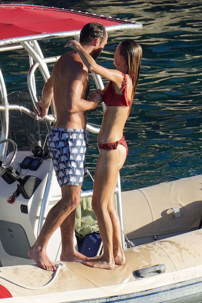 Alizee Thevenet Celebrating New Year With Fiancee On A Boat Trip