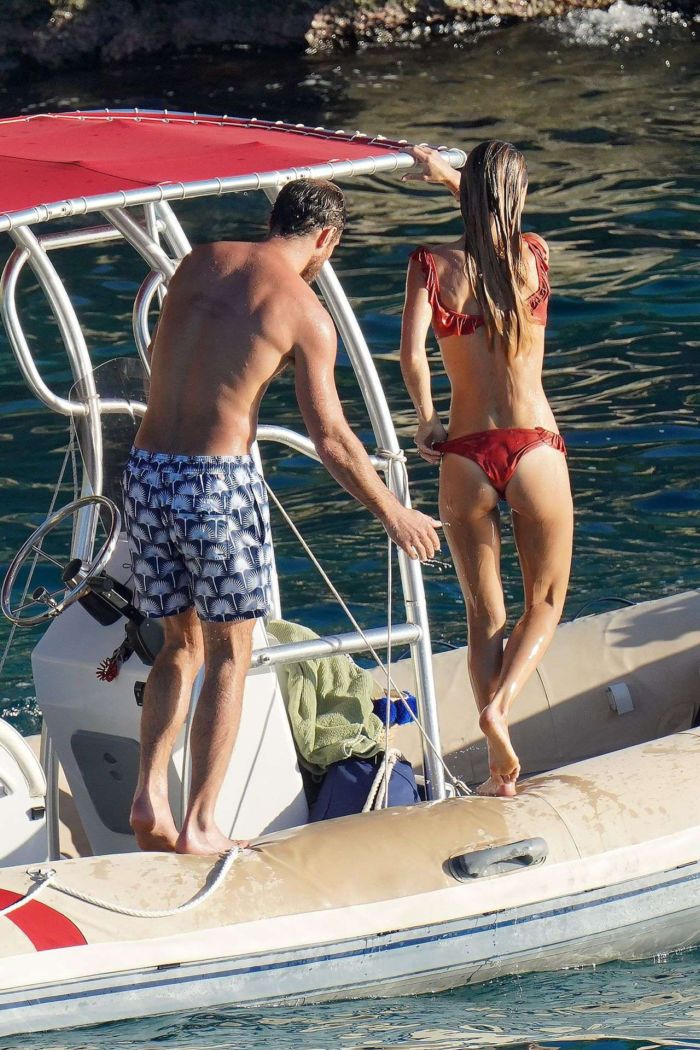Alizee Thevenet Celebrating New Year With Fiancee On A Boat Trip