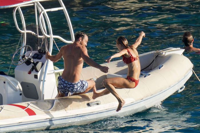 Alizee Thevenet Celebrating New Year With Fiancee On A Boat Trip