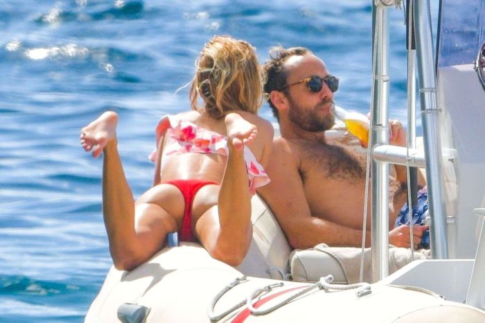 Alizee Thevenet Celebrating New Year With Fiancee On A Boat Trip