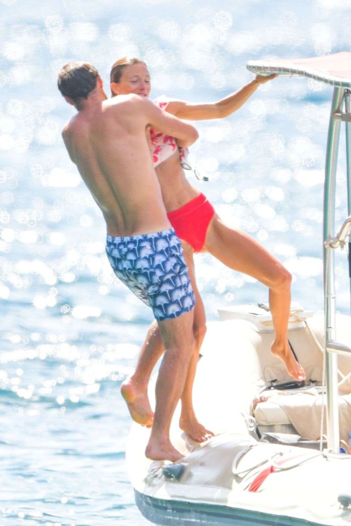 Alizee Thevenet Celebrating New Year With Fiancee On A Boat Trip
