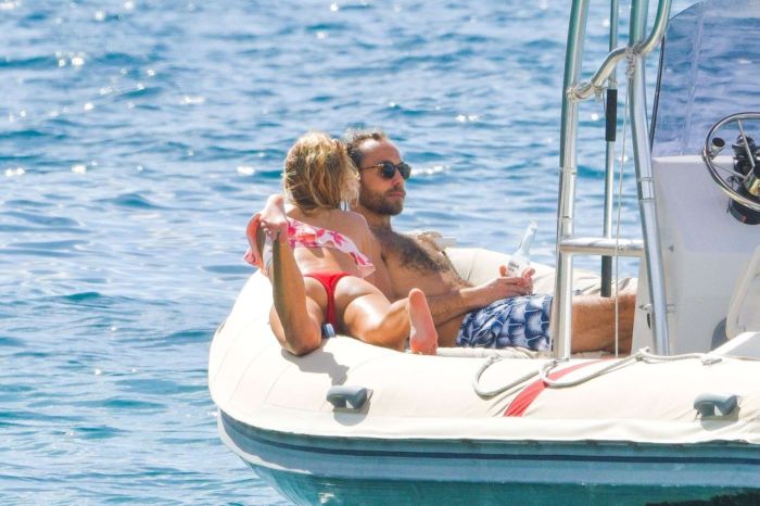 Alizee Thevenet Celebrating New Year With Fiancee On A Boat Trip
