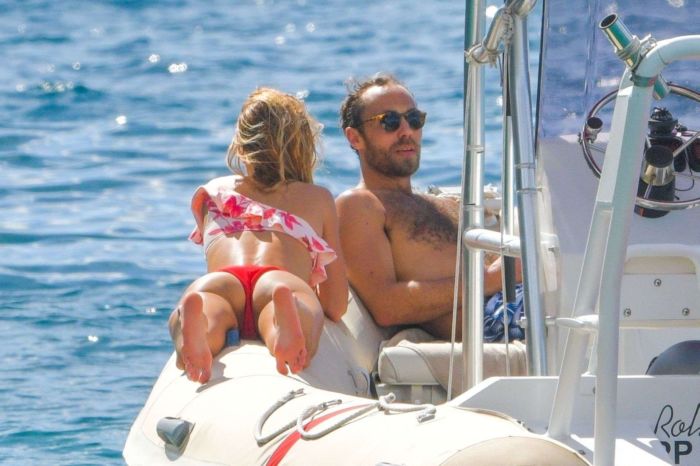 Alizee Thevenet Celebrating New Year With Fiancee On A Boat Trip