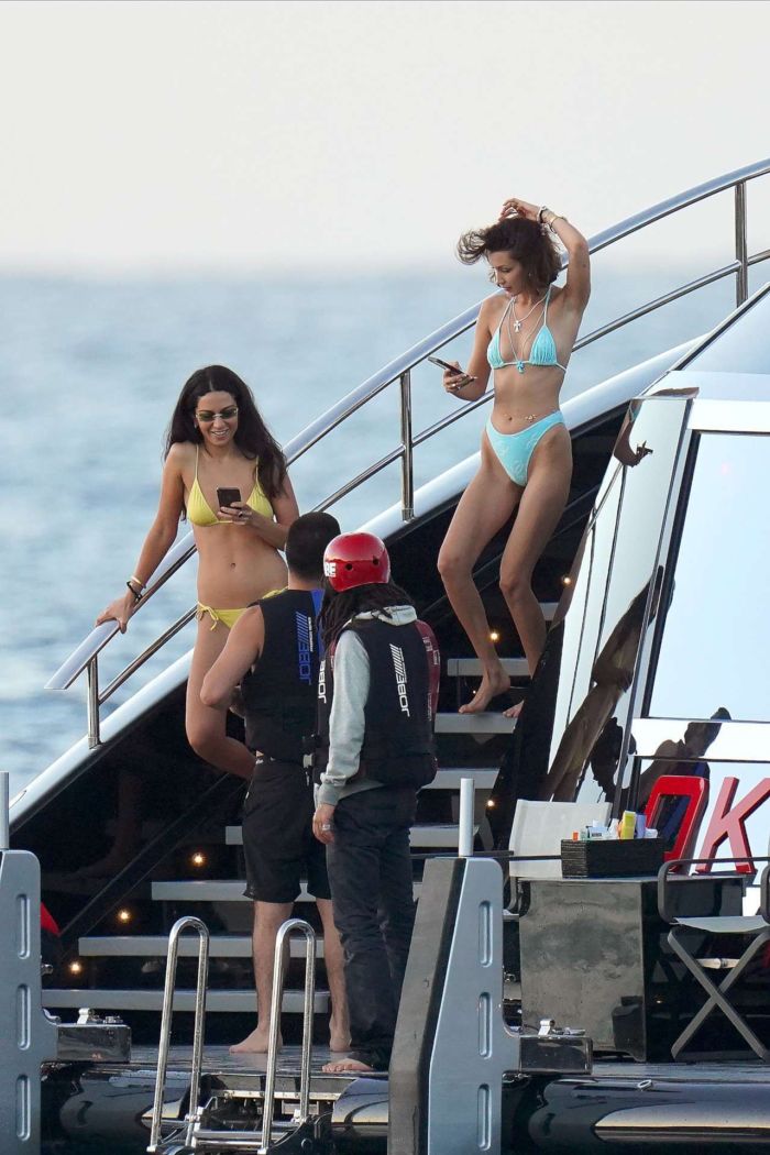 Bella Hadid Candids In Bikini On A Yacht In St Barts