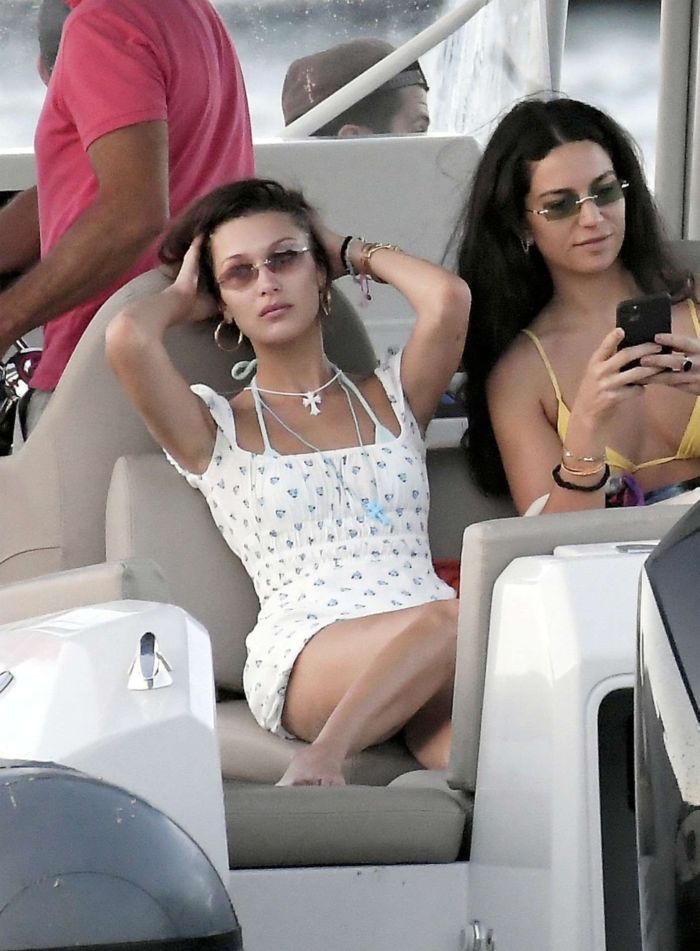 Bella Hadid Candids In Bikini On A Yacht In St Barts