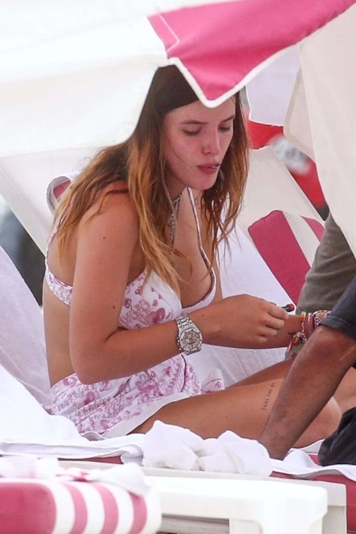 Bella Thorne Candids In Bikini Out In Miami Beach