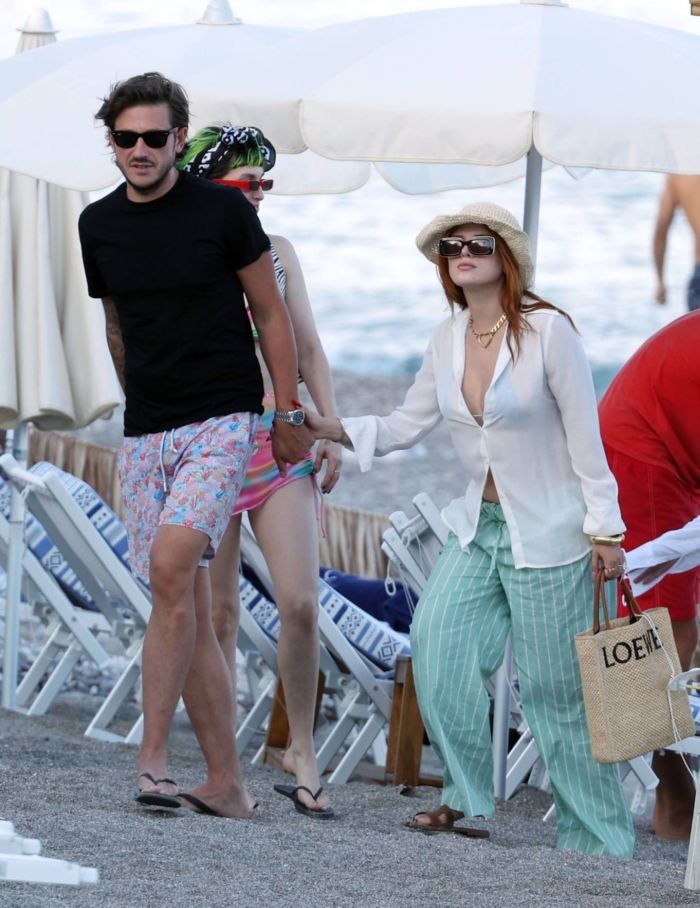 Bella Thorne Vacationing In A Bikini On The Beach In Taormina