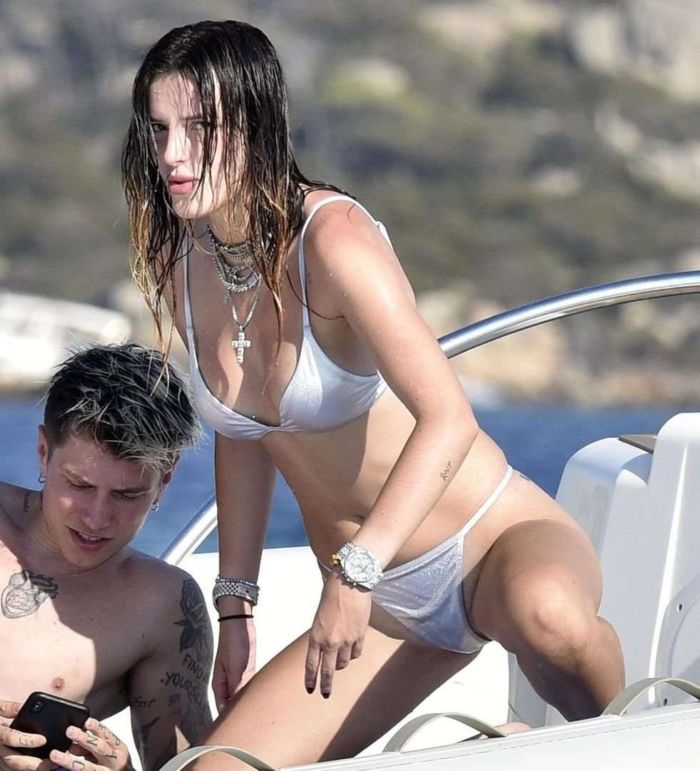 Bella Thorne On A Bikini Vacation At A Yacht In Sardinia